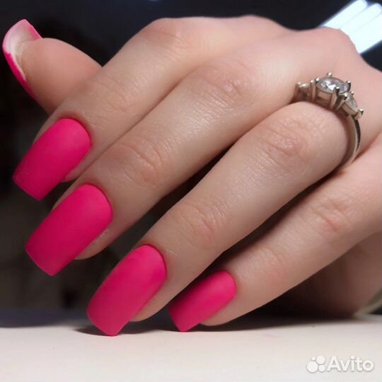 Маникюр укрепление гелем шеллак наращивание ногтей