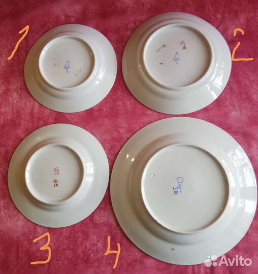 Тарелка, блюдца фарфоровые