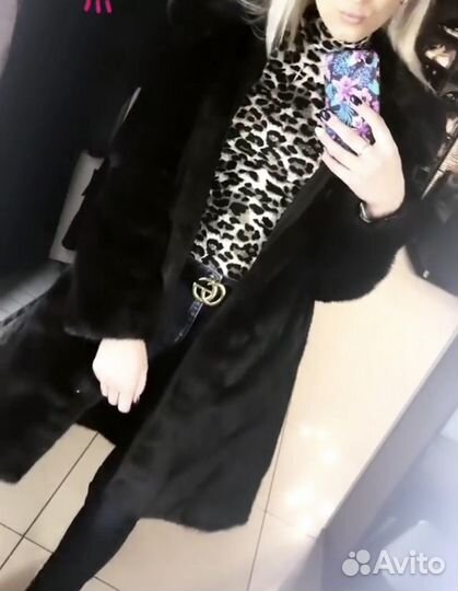 Шуба норковая с капюшоном 44 46