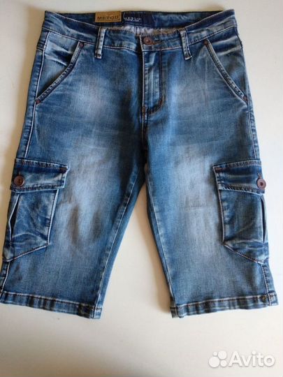 Бриджи джинсовые мужские W28,W30,W31