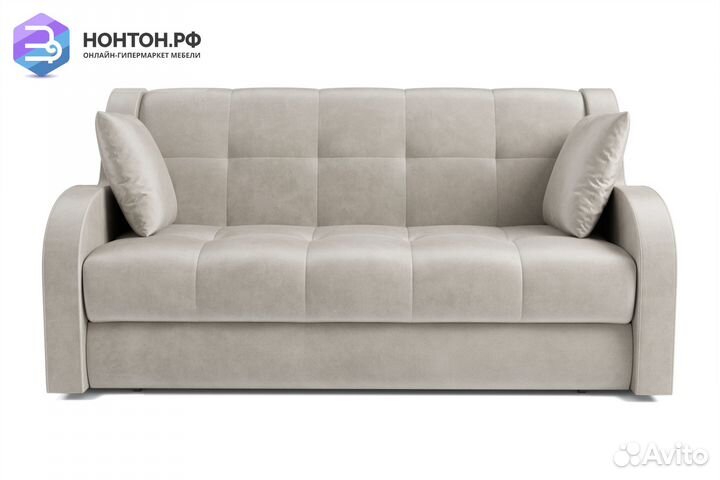 Диван аккордеон Барон вельвет бежевый