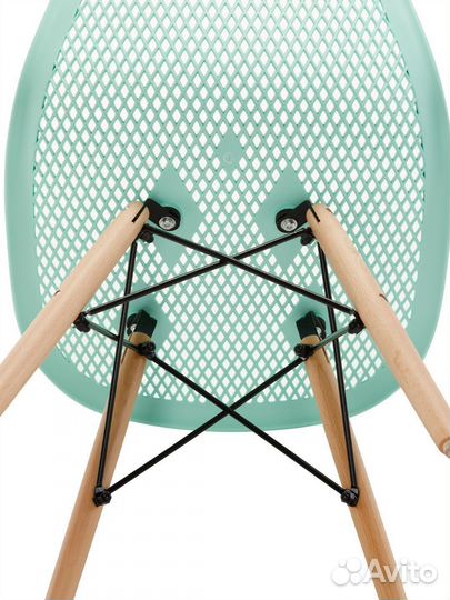 Стул ажурный в стиле eames DSW,мятный, 1 шт NEW