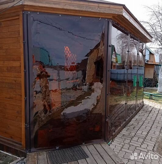 Мягкие гибкие окна для беседки, терассы
