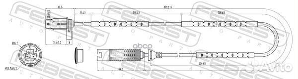 Датчик abs задний 19606001 Febest