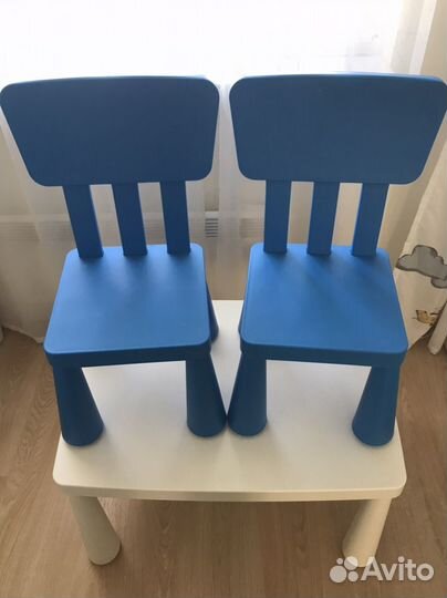 Детский стол и стулья Mammut IKEA
