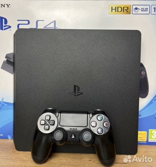 Sony playstation 4 slim (новая) + 78 игр