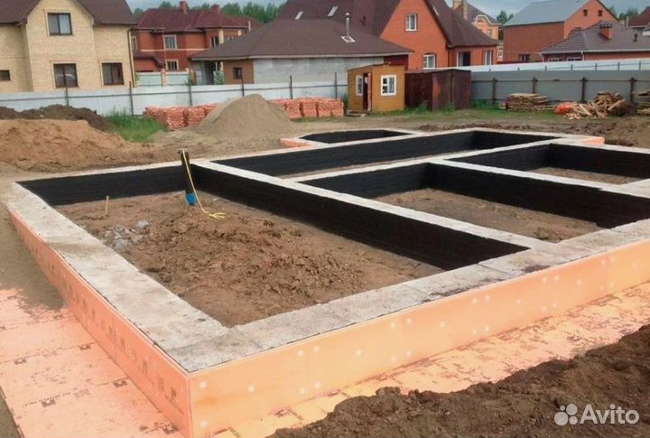 Фундамент под ключ / фундаментные работы / строите