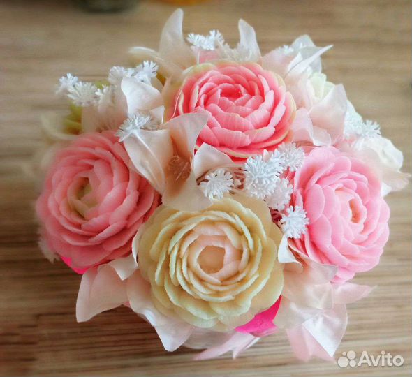 Букет цветов из мыла