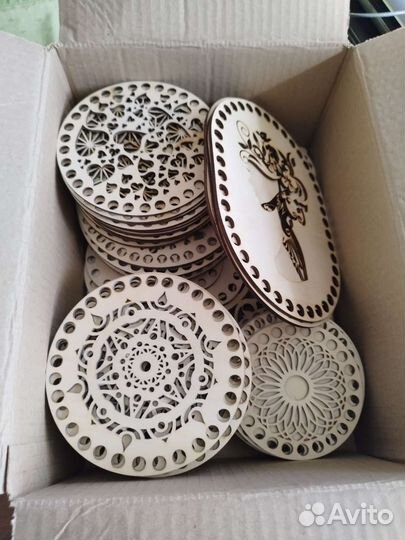 Донышки для корзинок, топперы, лазерная резка