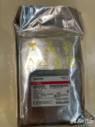 Жесткий диск Toshiba pc p300