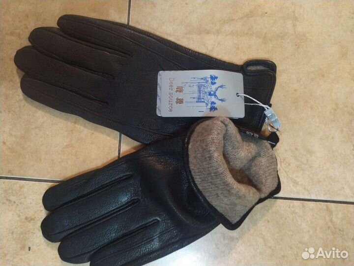 Мужские кожаные перчатки
