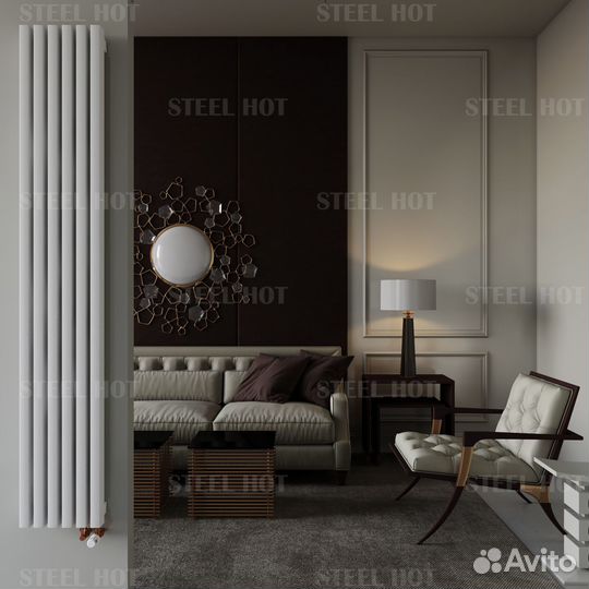 Вертикальный радиатор трубчатый Steel Hot