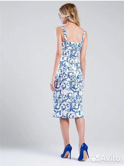 Платье летнее женское хлопковое 44. Сарафан