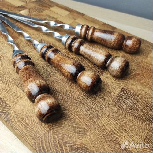 Шампур с деревянной ручкой 45 см