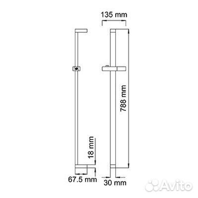 Стойка для душа Wasserkraft A037