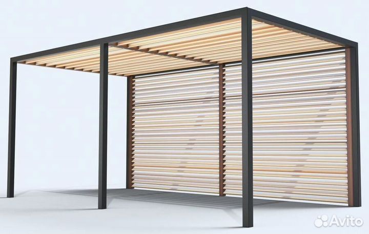 Теневой навес металлический