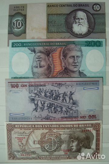 Банкноты Аргентина, Бразилия