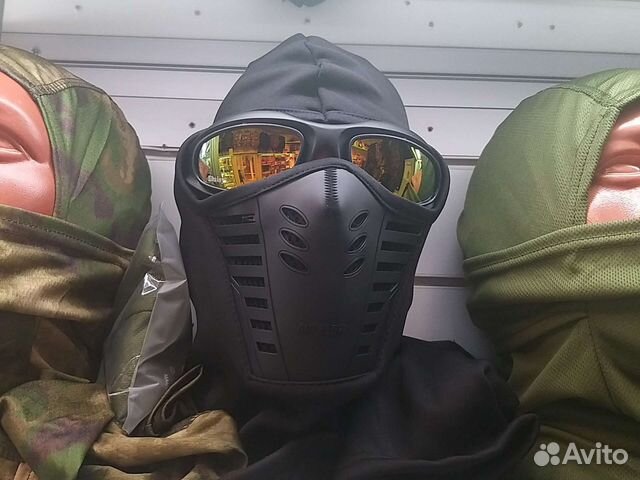 Мото маска на флисе