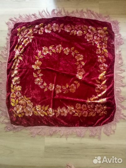 Плюшевая скатерть СССР