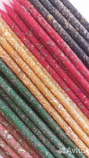 Свечи восковые с травами