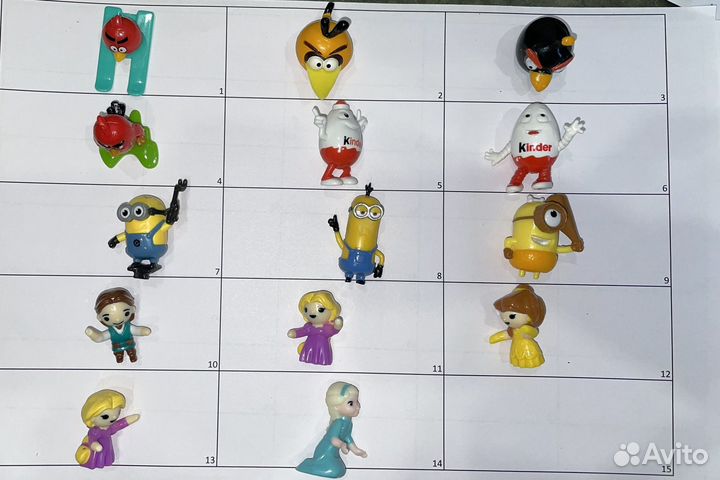 Игрушки из киндера hello kitty, pony, панда