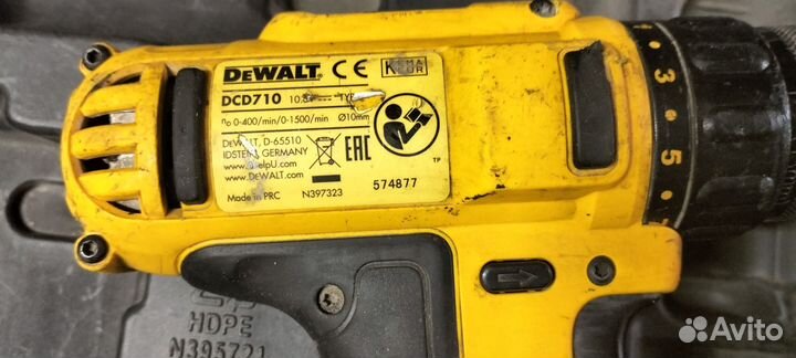 Шуруповерт dewalt dcd 710. Оригинал
