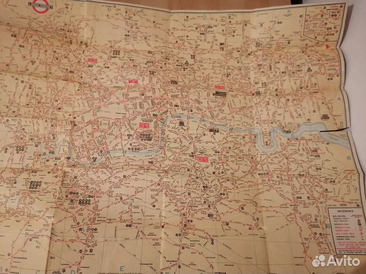 Путеводитель по Лондону 1934 года/ Карта