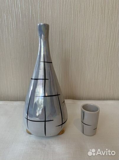 Графин штоф СССР. Артель Прогресс. Гусь. Фарфор