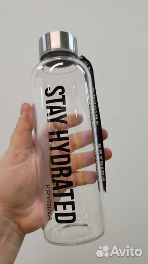 Стеклянная бутылка 0,5 л для воды