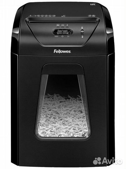 Уничтожитель бумаг Fellowes Powershred 12C черный