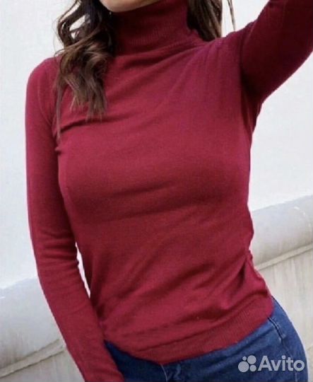 Кофта базовая в трех цветах 38-54 р