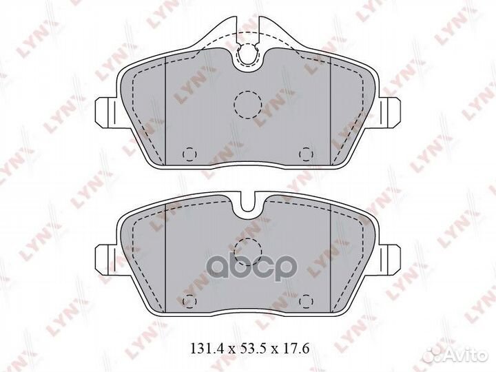 Колодки тормозные дисковые перед SX-1044;WS