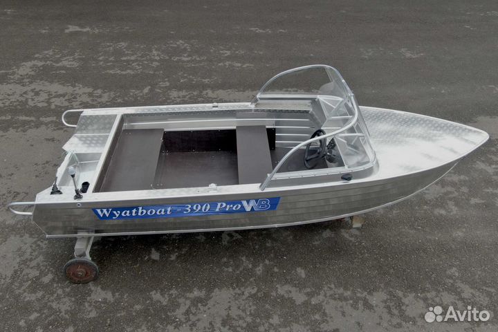 Новая алюминиевая моторная лодка Wyatboat 390 Pro