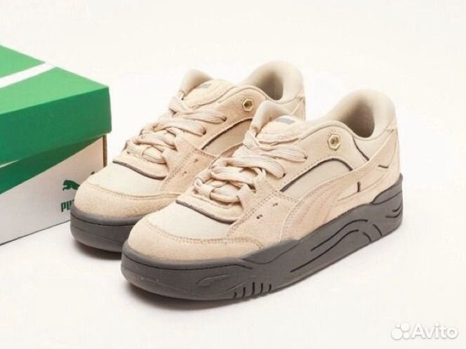 Кроссовки puma 180 бежевые