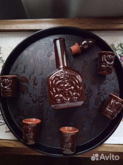 Графин и стопки времен СССР