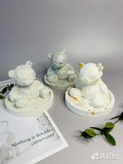 Мишки статуэтки из гипса