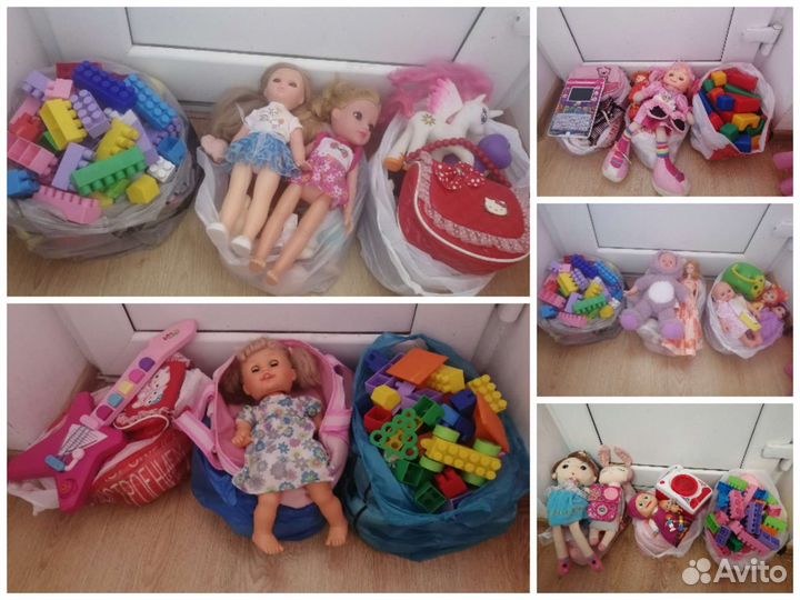 Игрушки пакетом для девочки
