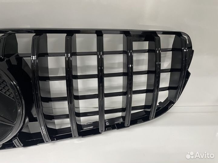 Решетка радиатора Mercedes GLC x253 GT черный
