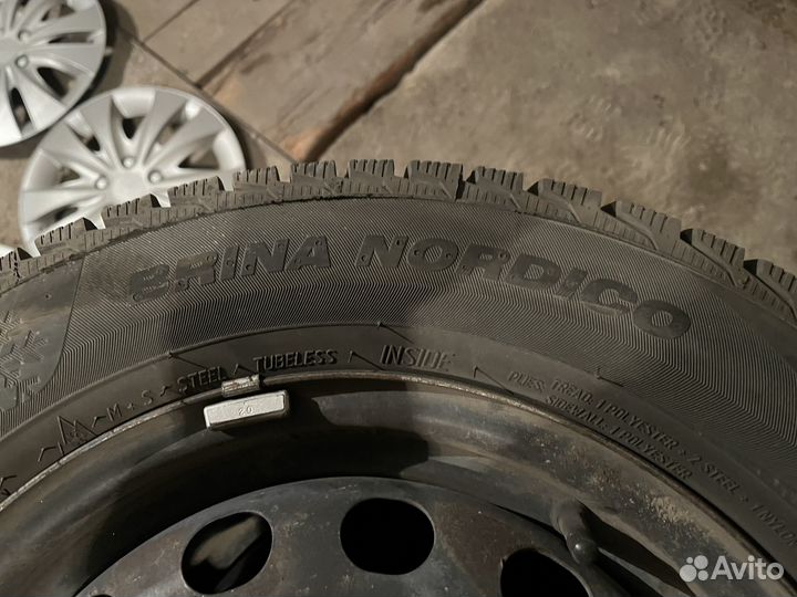 Колеса в сборе viatti brina 185/65r14 зима (шип)