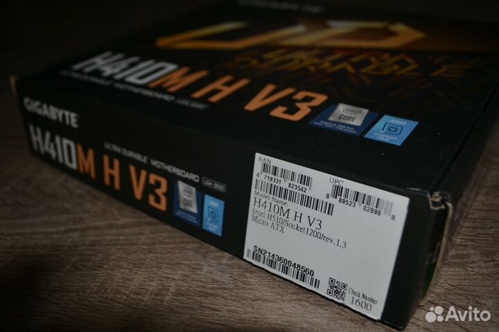 Материнская плата gigabyte h410m h v3