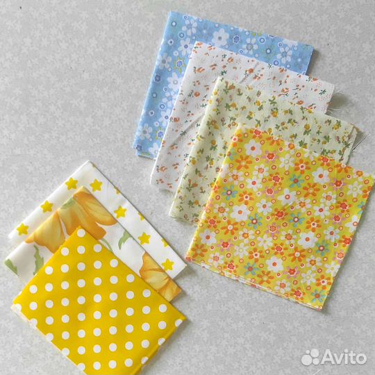 Ласкуты ткани для пэчворка, для кукол