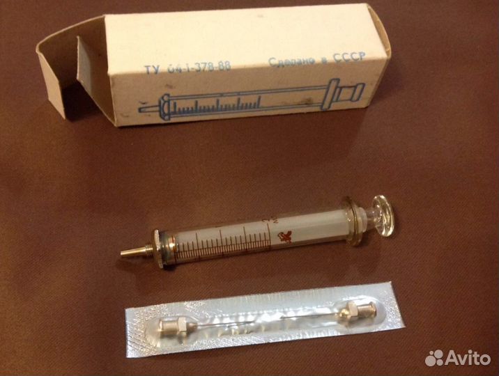 Шприц стеклянный