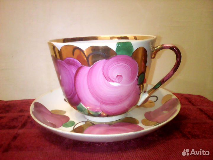 Чашки - бульонки, Дулёво.Фарфор