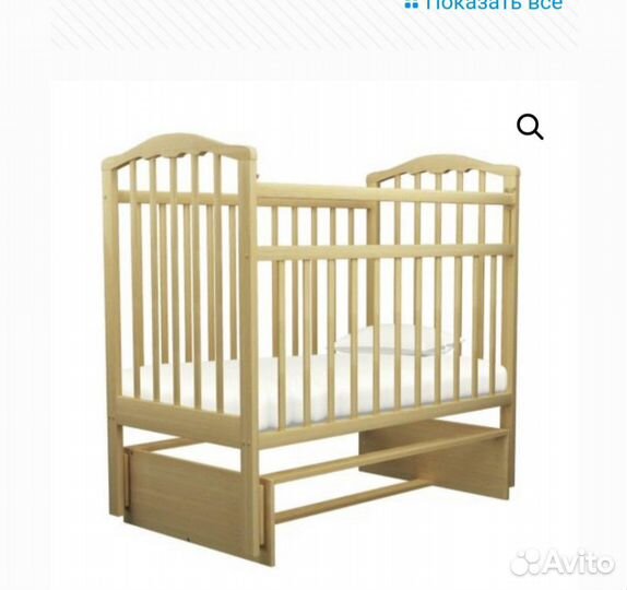 Кроватка с маятником и балдахином