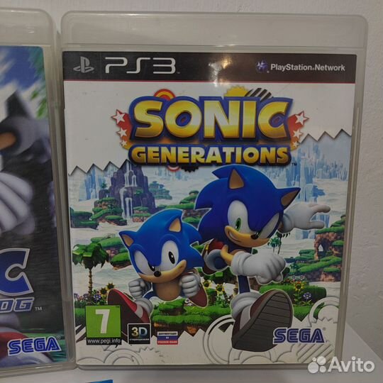 Коллекция игр Sonic на PS3 Диски Лицензия. Магазин