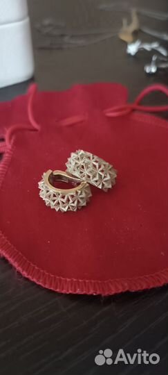 Серьги клипсы серебро