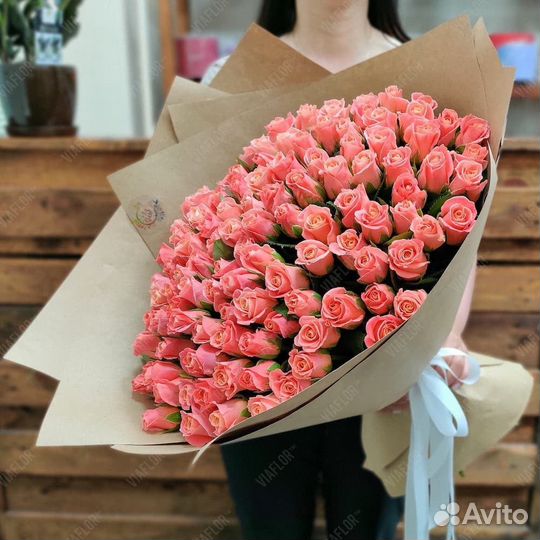 Букет 51 роза 70см
