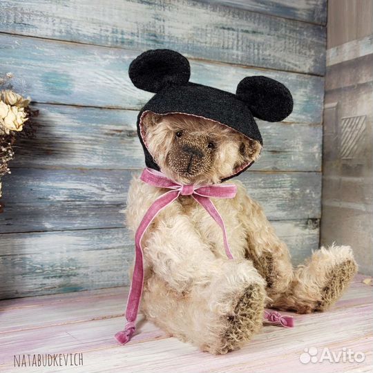 Мишка тедди 30 см авторская игрушка ручная работа