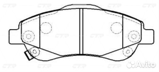 Ckho-73 Колодки тормозные дисковые перед