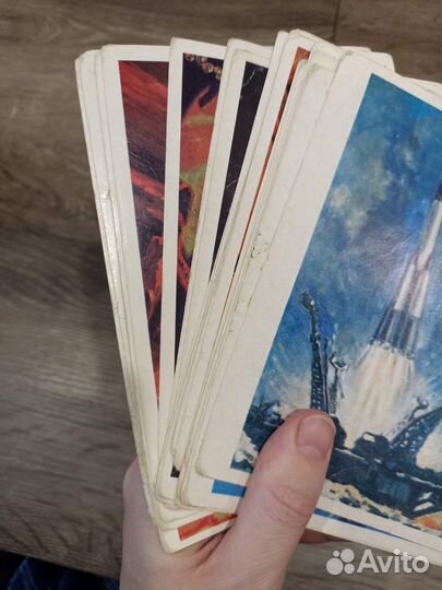 Наборы открыток СССР о космосе и космонавтах